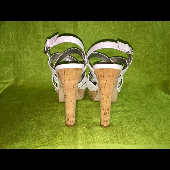 Guess White Platform Heels - Picture 4 of 8